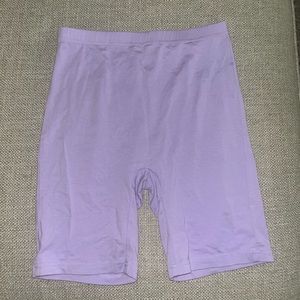 Shein purple biker shorts, barely worn great length! Size extra small